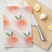 Serviette de thé juste de pêche (Quart Plié)