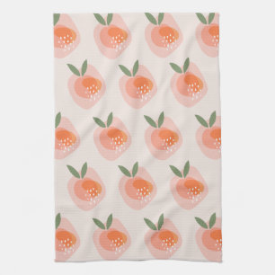 Serviette de thé juste de pêche