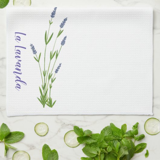 Serviette de thé La Lavanda (Lavender) (Plié)