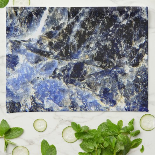 Serviette de thé Lapis Lazuli (Plié)