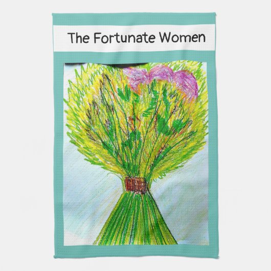 Serviette de thé Les Femmes Heureuses (Vertical)