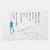 Serviette de thé luxueuse de citation de café et (Horizontal)