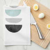 Serviette de thé moderne d'abrégé sur géométrique (Quart Plié)