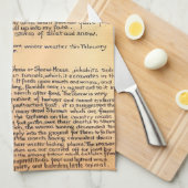 Serviette de thé Nature Notes février par Edith Ho (Quart Plié)