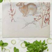 Serviette de thé Nature Notes, janvier par Edith H (Plié)