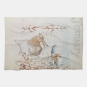 Serviette de thé Nature Notes, janvier par Edith H (Horizontal)