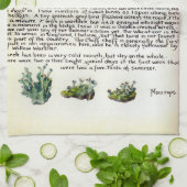 Serviette de thé Nature Notes Mars par Edith Holde (Plié)