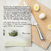 Serviette de thé Nature Notes Mars par Edith Holde (Quart Plié)