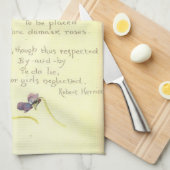 Serviette de thé Nature Notes par Edith Holden (Quart Plié)