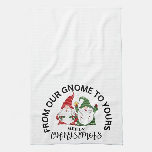 Serviette de thé Noël Gnome (Vertical)