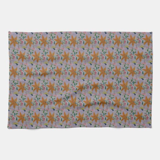 Serviette de thé orange Lily (Horizontal)