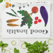 Serviette de thé organique de légumes (Plié)