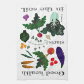 Serviette de thé organique de légumes (Vertical)