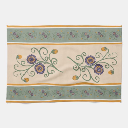 Serviette de thé Passionflower à ambiance vintage (Horizontal)