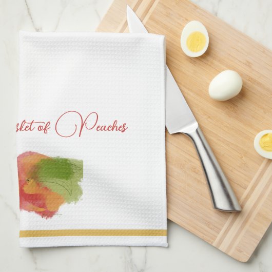 Serviette de thé Peachy Bliss (Quart Plié)