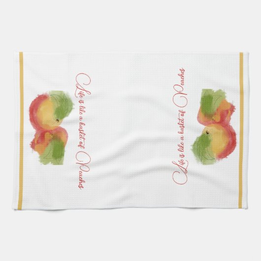 Serviette de thé Peachy Bliss (Horizontal)