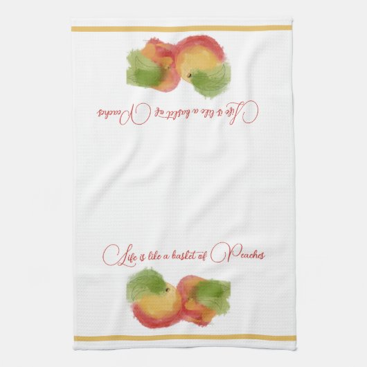 Serviette de thé Peachy Bliss (Vertical)