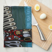 Serviette de thé personnalisée par serviette du (Quart Plié)