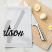 Serviette de thé personnalisée, Serviette de plat  (Quart Plié)