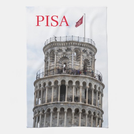Serviette de thé Pisa Leaning Tower (Vertical)