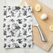 Serviette de thé pour animaux d'hiver (Quart Plié)