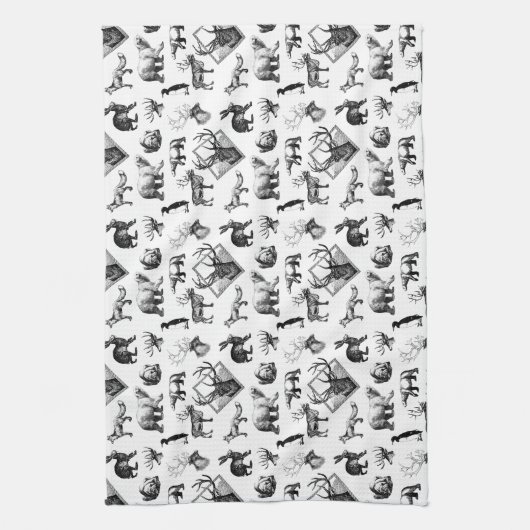 Serviette de thé pour animaux d'hiver (Vertical)