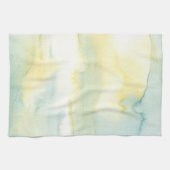 Serviette de thé pour aquarelle verte et jaune de (Horizontal)