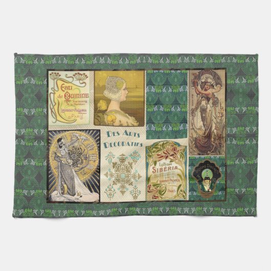 Serviette de thé pour dames Art Nouveau (Horizontal)