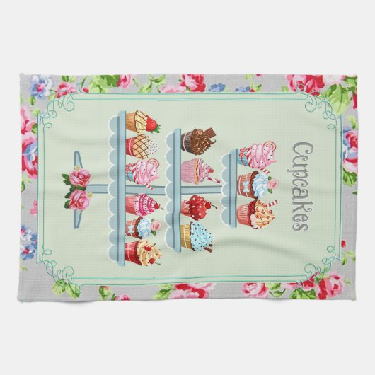 Serviette de thé pour gâteaux. (Horizontal)
