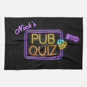 Serviette de thé pour le quiz du pub Nick