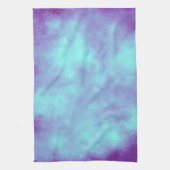 Serviette de thé pourpre et bleu nuage (Vertical)