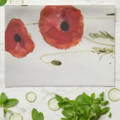 Serviette de thé Red Poppies (Plié)