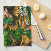 Serviette de thé Rockstar American Eagle Independe (Quart Plié)