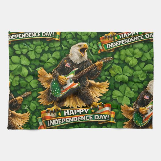 Serviette de thé Rockstar American Eagle Independe (Horizontal)