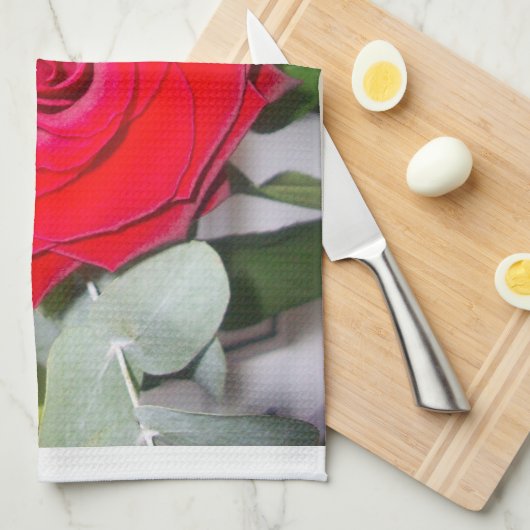 Serviette de thé rose (Quart Plié)