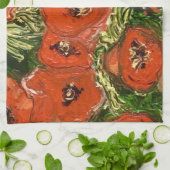 Serviette de thé sauvage de pavot (Plié)