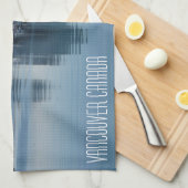 Serviette de thé souvenir personnalisée Vancouver (Quart Plié)