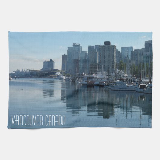 Serviette de thé souvenir personnalisée Vancouver (Horizontal)