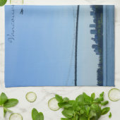 Serviette de thé souvenir personnalisée Vancouver (Plié)