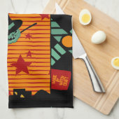 Serviette de thé Starry Ride avec Jack vert (Quart Plié)