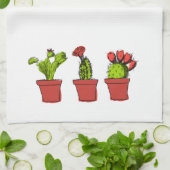 Serviette de thé succulente de cuisine de jardin (Plié)