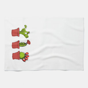 Serviette de thé succulente de cuisine de jardin
