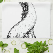 serviette de thé tentacules de pieuvre (Plié)