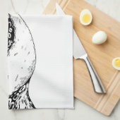 serviette de thé tentacules de pieuvre (Quart Plié)