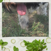 Serviette de thé tibétaine de Terrier (Plié)