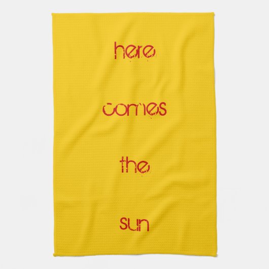 Serviette de thé - vient ici le soleil (Vertical)