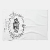 Serviette de thé vintage de Paris Teaset (Horizontal)