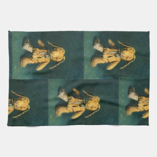 Serviette de thé Zombie Bunny (Horizontal)