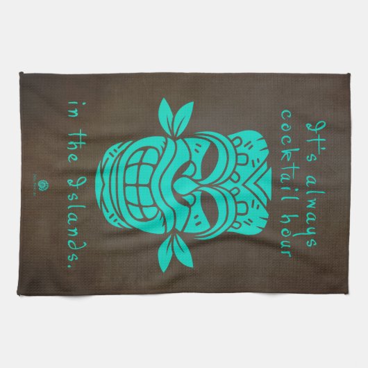 Serviette de Tiki d'heure de cocktail (Horizontal)