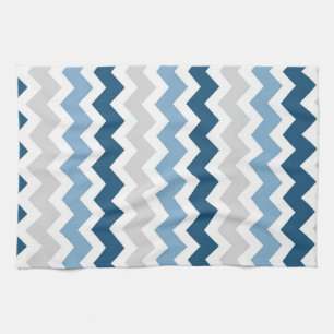 Serviette de tissu de cuisine de Chevron de gris